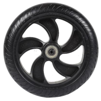 Заднее колесо в сборе (диск и литая шина) для электросамоката Kugoo S1/S2/S3/S3 Pro