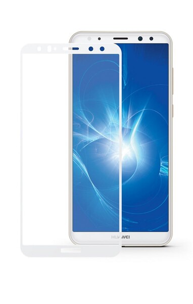 Защитное стекло для Huawei Nova 2i 5D (полная проклейка), цвет: белый
