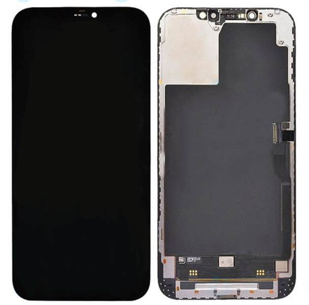 Экран для Apple iPhone 13 Pro MAX с тачскрином, цвет: черный (оригинал, переклейка)