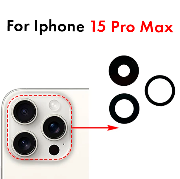 Стекло камеры для Apple iPhone 15 Pro Max (комплект)