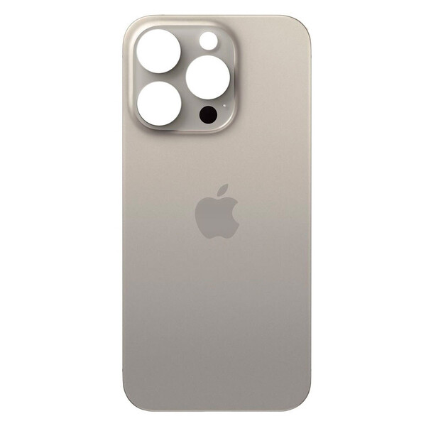 Задняя крышка (стекло) для Apple iPhone 16 Pro (кольцо Magsafe, стекло камер, рамка), цвет: серый