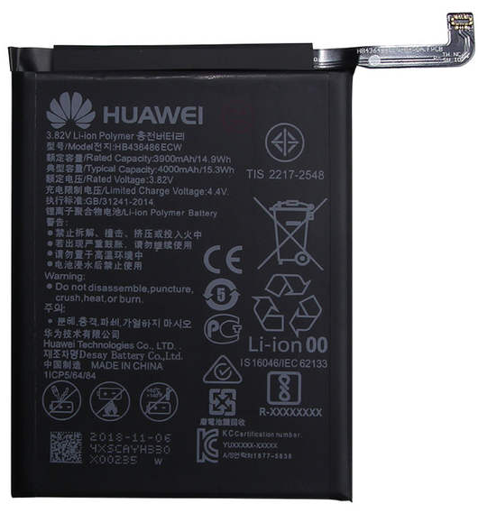 Аккумулятор для Huawei Mate 10, Mate 10 Pro (HB436486ECW) оригинальный