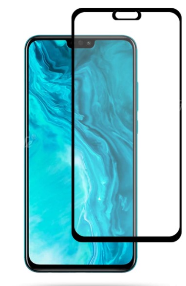 Защитное стекло для Huawei honor 9x lite 5D (полная проклейка), цвет: черный
