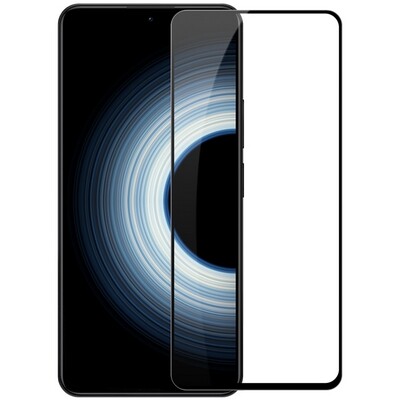 Защитное стекло для Xiaomi Mi 12T, 12T Pro 5D (полная проклейка), цвет: черный
