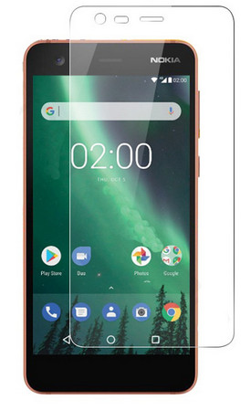 Защитное стекло для Nokia 2, цвет: прозрачный