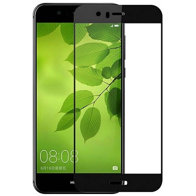 Защитное стекло для Huawei Nova 2 Plus 5D (полная проклейка) цвет: черный