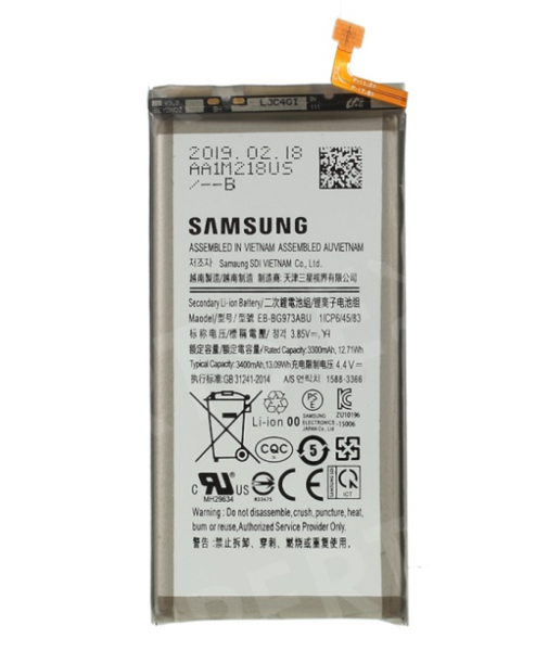 Аккумулятор для Samsung Galaxy S10 (SM-G973) (EB-BG973ABU) оригинальный