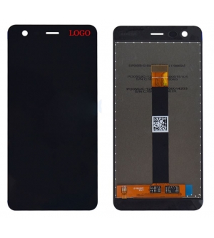 Экран для Nokia 2 с тачскрином, цвет: черный