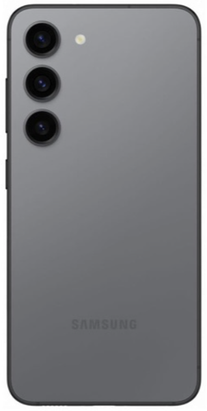 Задняя крышка (корпус) для Samsung Galaxy S23, цвет: серый
