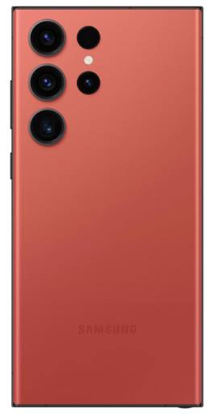 Задняя крышка (корпус) для Samsung Galaxy S23 Ultra, цвет: красный