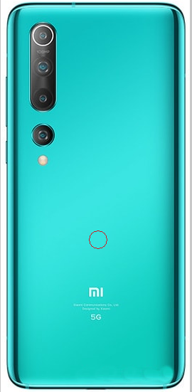 Задняя крышка (корпус) для Xiaomi Mi 10 (Mi10), цвет: бирюзовый