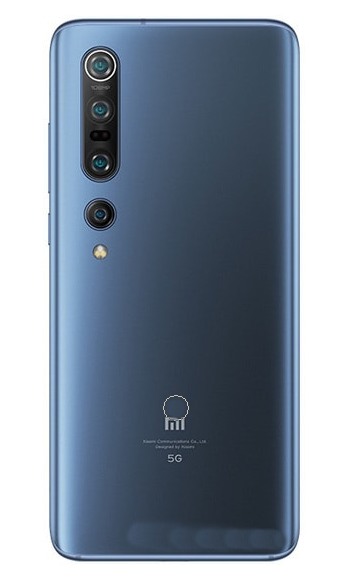 Задняя крышка (корпус) для Xiaomi Mi 10 Pro (Mi10 Pro), цвет: синий