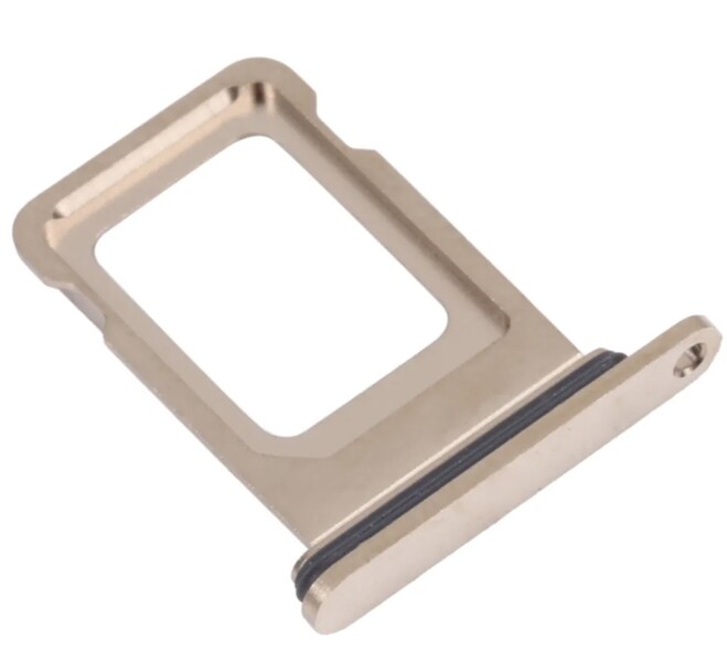 Sim-слот (сим-лоток) для iPhone 14 Pro, цвет: золотой