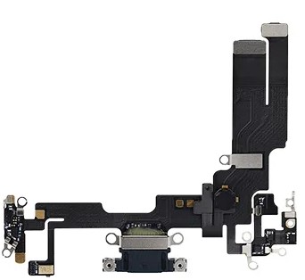 Шлейф разъема зарядки для Apple iPhone 14 (Charge Conn), цвет: синий
