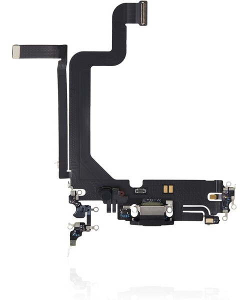 Шлейф разъема зарядки для Apple iPhone 14 Pro Max (Charge Conn), цвет: черный