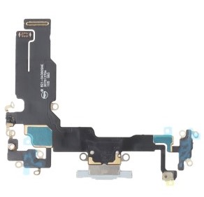 Шлейф разъема зарядки для Apple iPhone 15 (Charge Conn), цвет: голубой