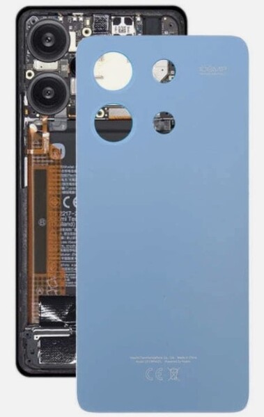 Задняя крышка (корпус) для Xiaomi Redmi Note 13 4G, цвет: синий