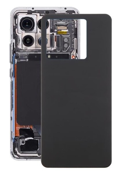 Задняя крышка (корпус) для Xiaomi Redmi Note 13 Pro 5G, цвет: черный