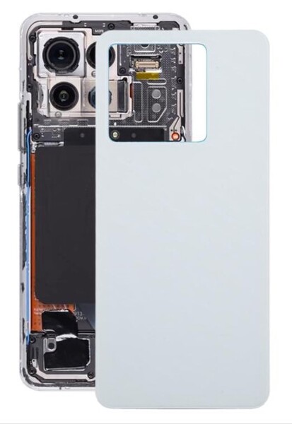 Задняя крышка (корпус) для Xiaomi Redmi Note 13 Pro 5G, цвет: бело-фиолетовый