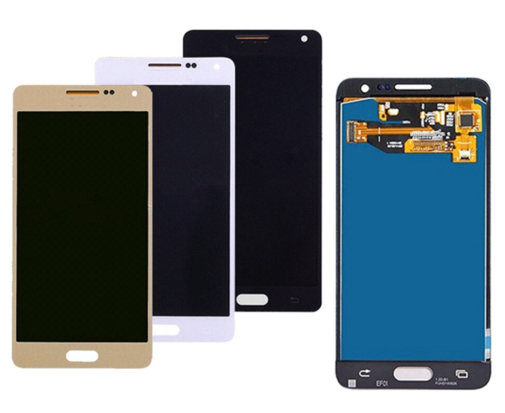 Экран для Samsung Galaxy A5 2015 (A500F), цвет: черный, оригинальный
