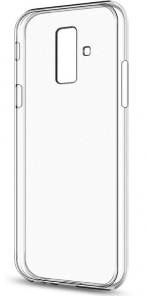 Чехол для Samsung Galaxy A6 Plus силиконовый, цвет: прозрачный