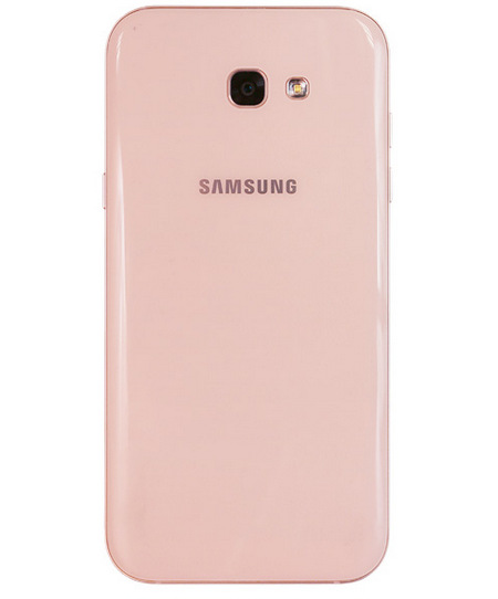 Задняя крышка (корпус) для Samsung Galaxy A7 (2017) (A720F), цвет: розовый