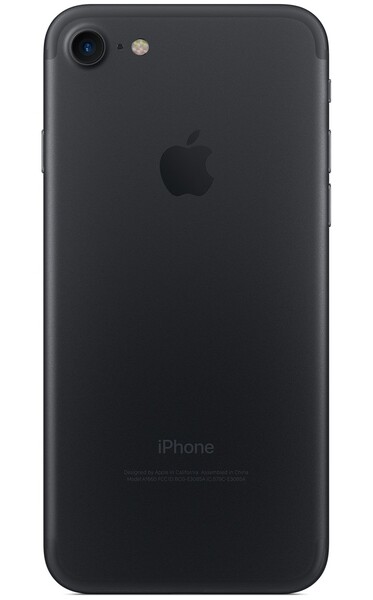 Задняя крышка (корпус) для Apple iPhone 7 (A1660, A1778) цвет: черный матовый