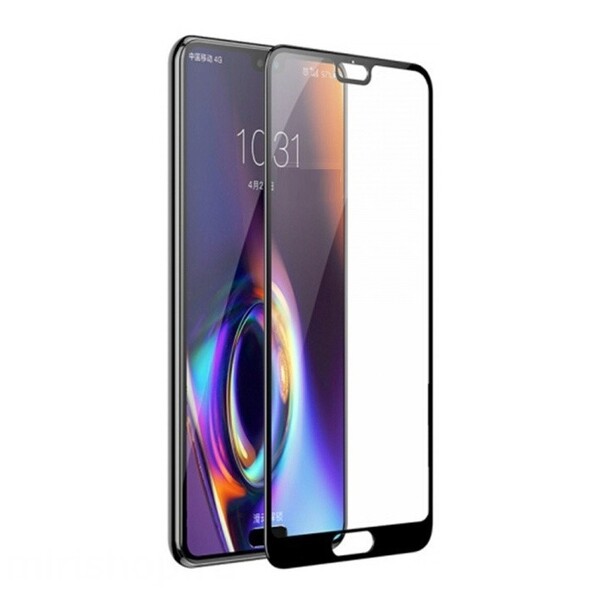 Защитное стекло для Huawei P20 Pro 5D (полная проклейка) цвет: черный