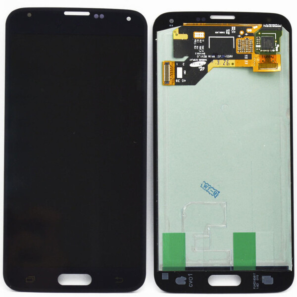 Экран для Samsung Galaxy S5 (g900f) с тачскрином, цвет: черный, оригинальный