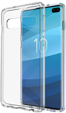 Чехол для Samsung Galaxy S10 Plus силиконовый, цвет: прозрачный