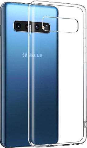 Чехол для Samsung Galaxy S10 силиконовый, цвет: прозрачный