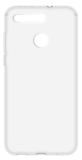 Чехол для Huawei Honor V20 силиконовый, цвет: прозрачный