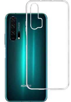 Чехол для Huawei Honor 20 Pro силиконовый, цвет: прозрачный