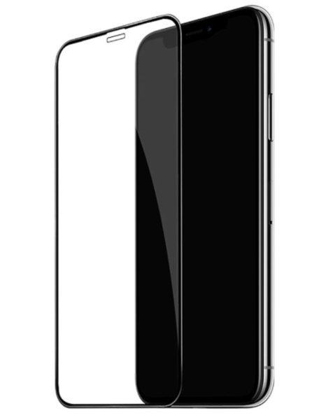 Защитное стекло для Apple iPhone 11 5D (полная проклейка), цвет: черный