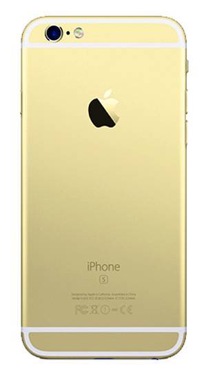 Задняя крышка (корпус) для Apple iPhone 6S (A1688, A1633) цвет: золотой
