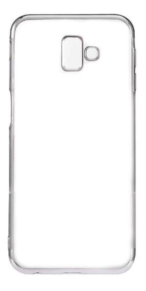 Чехол для Samsung Galaxy J6 Plus силиконовый, цвет: прозрачный