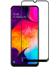Защитное стекло для Samsung Galaxy M50 5D (полная проклейка), цвет: черный