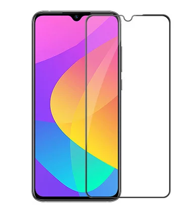 Защитное стекло для Xiaomi Mi 9 Lite 5D (полная проклейка) цвет: черный
