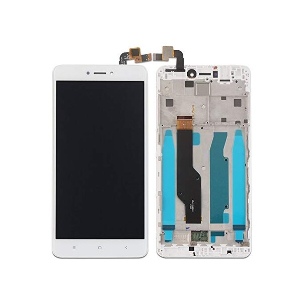 Экран для Xiaomi Redmi Note 4X, Note 4 Global с тачскрином, цвет: белый (с рамкой, не склеенный)