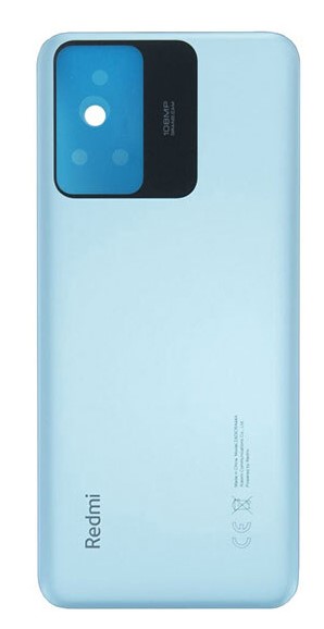 Задняя крышка (корпус) для Xiaomi Redmi Note 12s, цвет: синий