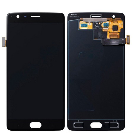 Экран для OnePlus 3, 3T с тачскрином, цвет: черный оригинал, переклей