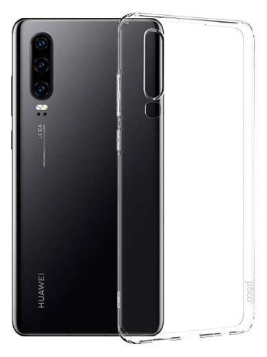 Чехол для Huawei P30 силиконовый, цвет: прозрачный