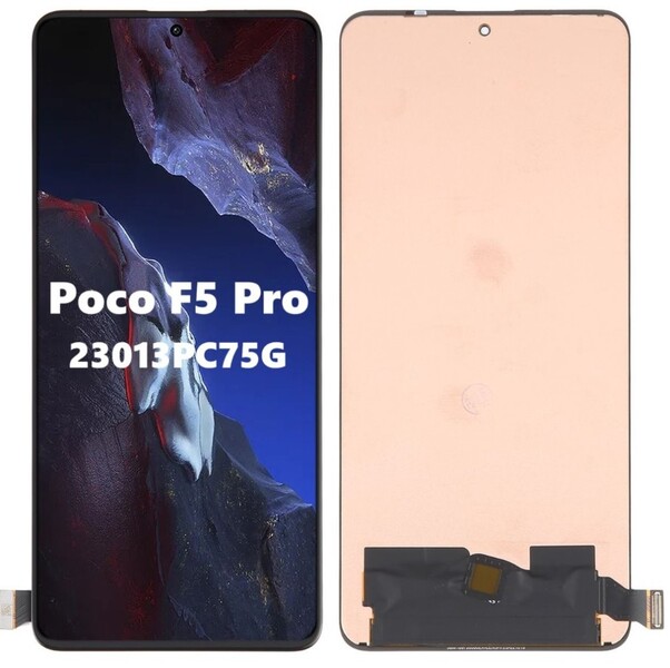 Экран оригинальный для Xiaomi POCO F5 Pro с тачскрином, цвет: черный