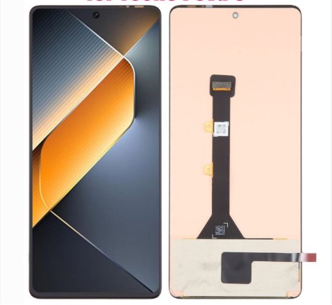 Экран для Tecno Pova 6 с тачскрином, цвет: черный (оригинальный)
