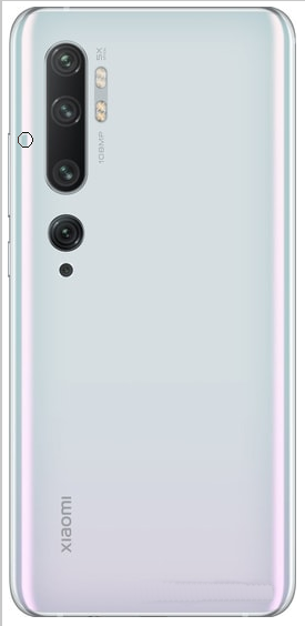 Задняя крышка (корпус) для Xiaomi Mi Note 10 Pro , цвет: белый