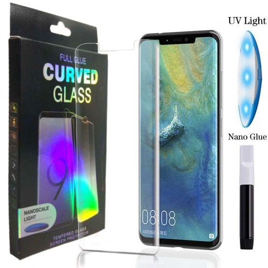 Защитное стекло для Samsung Galaxy S10 Plus, цвет: прозрачный с фотополимерным клеем и УФ-лампой