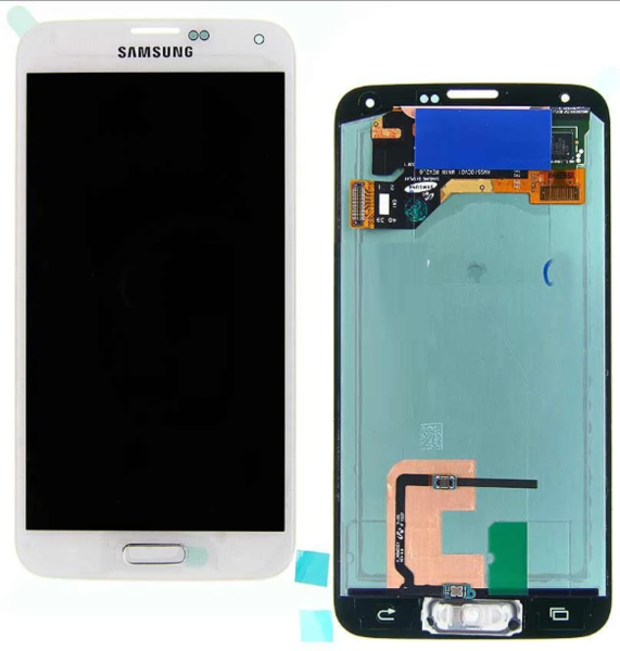 Экран для Samsung Galaxy S5 (G900F) с тачскрином, цвет: белый, оригинальный