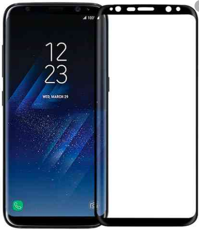 Защитное стекло для Samsung Galaxy S8(G950F) 5D (полная проклейка) цвет: черный