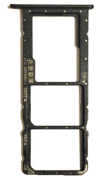 Sim-слот (сим-лоток) для Huawei Honor 8x, цвет: черный