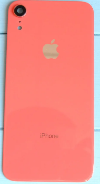 Задняя крышка (стекло) для Apple iPhone XR, цвет: коралловый